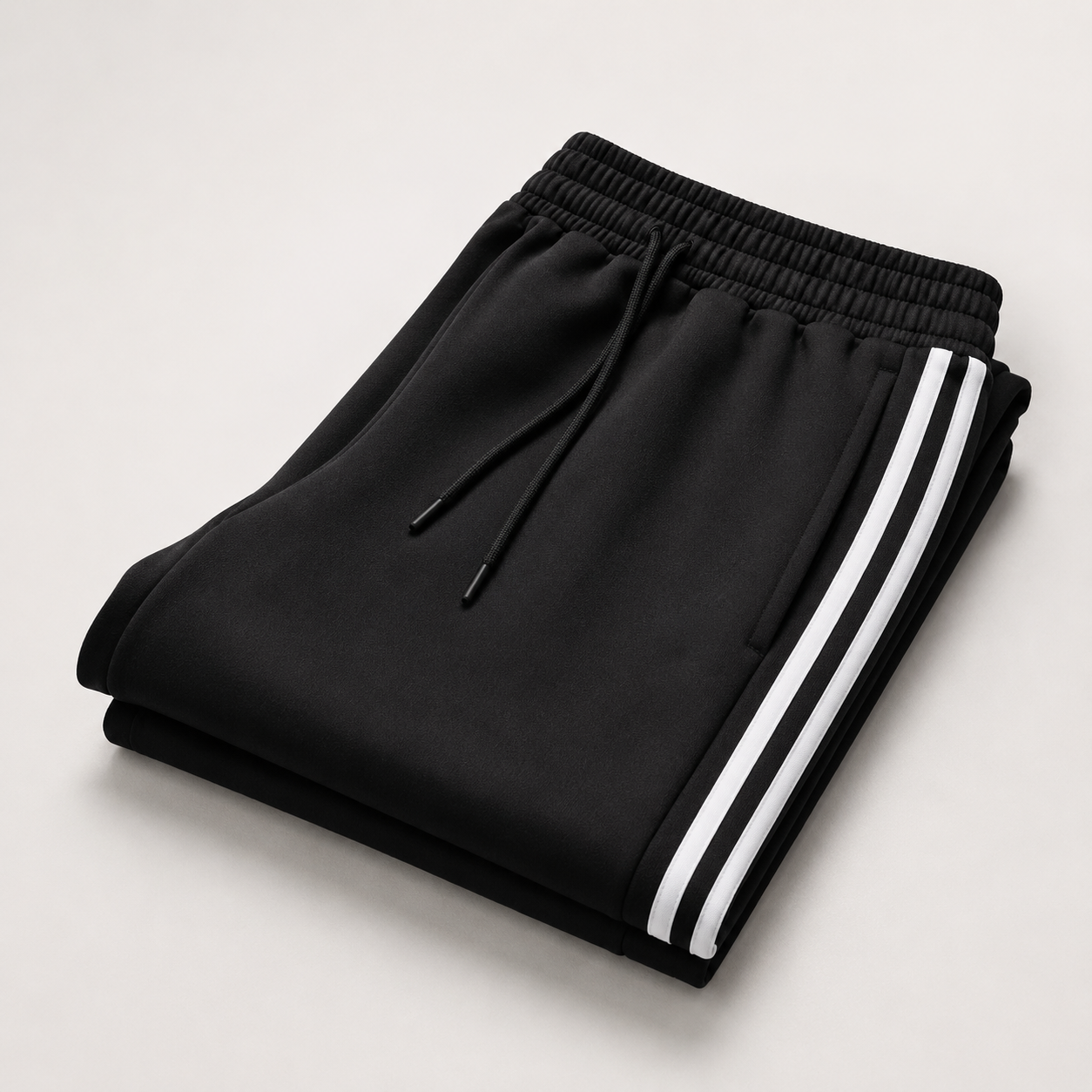 Jogger Deportivo Retro Negro para Hombre – Rayas Laterales | Cómodo y Versátil